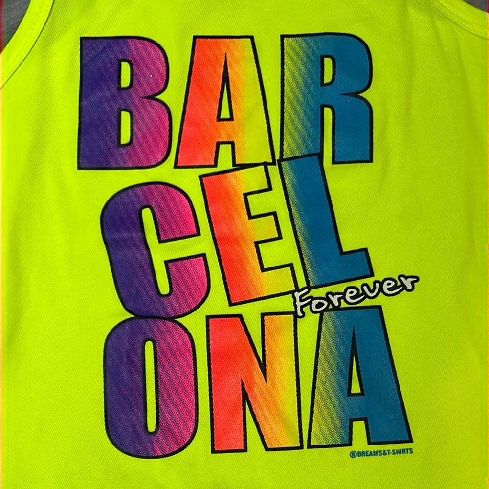 Barcelona Forever - Unique Neon Tank top - Women’s S/M •‎ Men’s XS • Kids XL - Picture 5 of 7